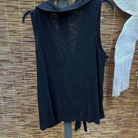 Sanctuary Womens Amuse Tie Front V-Neck Button-Down Top Size S - Picture 3 of 3